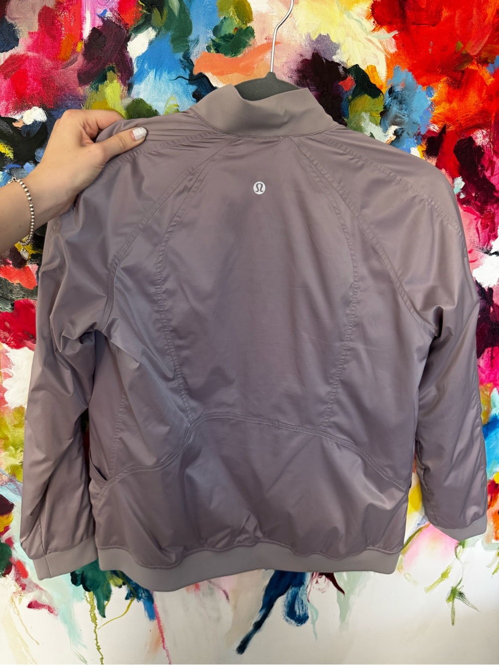 Lululemon Lightweight Mauve Bomber Jacket
